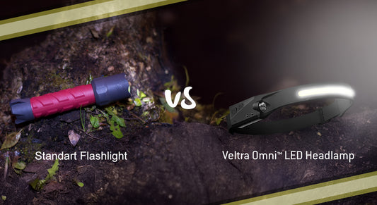 Headlamps vs. Flashlights: Why the Veltra Omni™ is the Only Light You’ll Ever Need